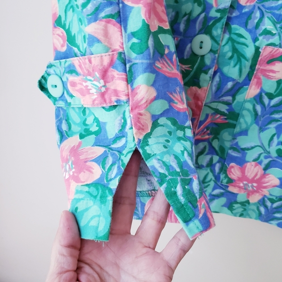 Vintage Tikal Trading Company Floral Cotton Vest - Picture 5 of 12